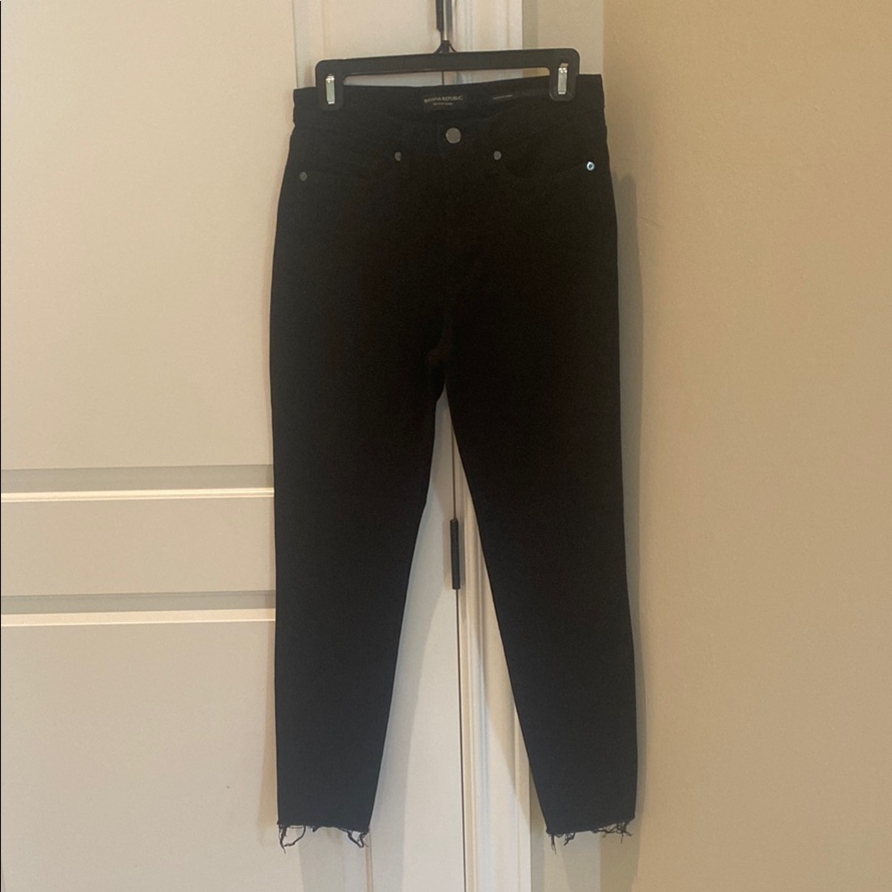 Banana republic black, high-rise, skinny jeans, size 28